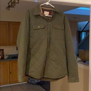 Olive green casual coat